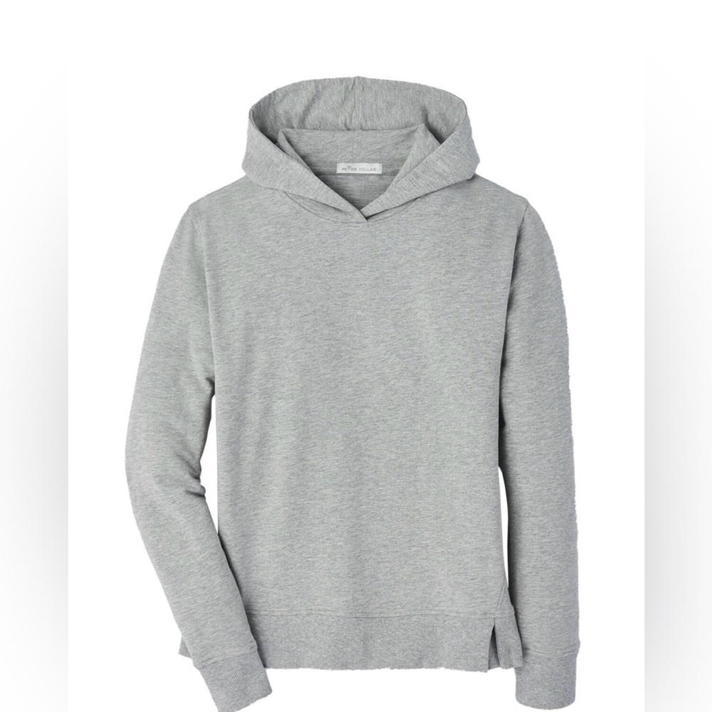 Peter Millar British Grey Lava Wash Hoodie Relaxed Fit Women’s Large AGC Logo